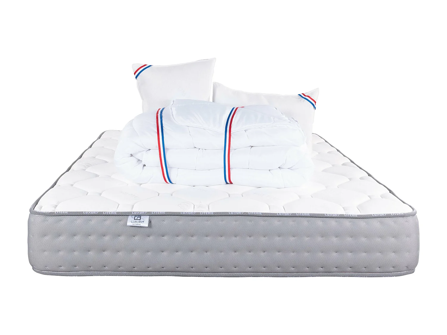 Matelas 140x200 cm, Zen, 20 cm, mémoire de forme, ferme + 2 oreillers + couette