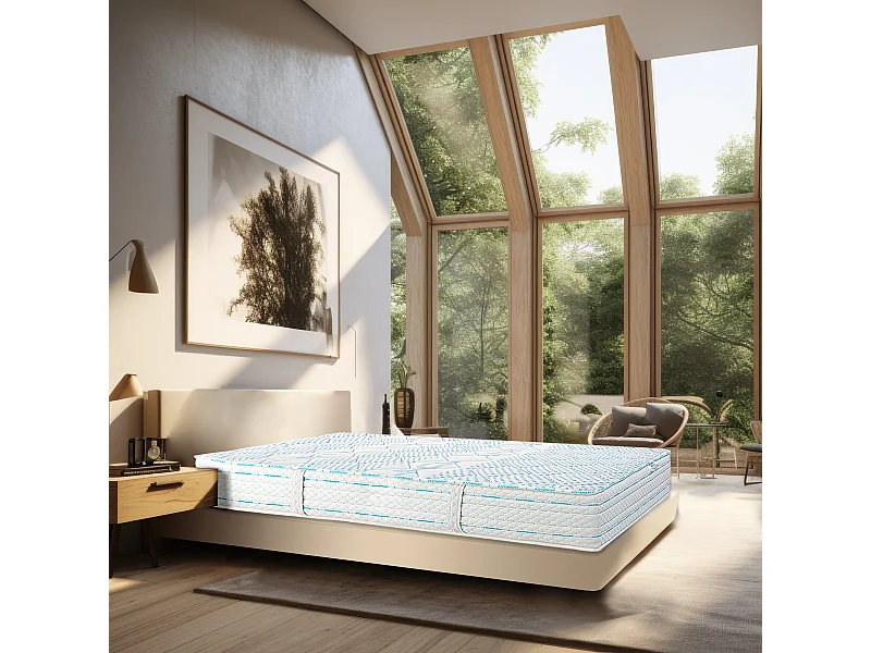 Matelas 180x200 cm, Powerlux, 24cm, mousse mémoire de forme, ferme