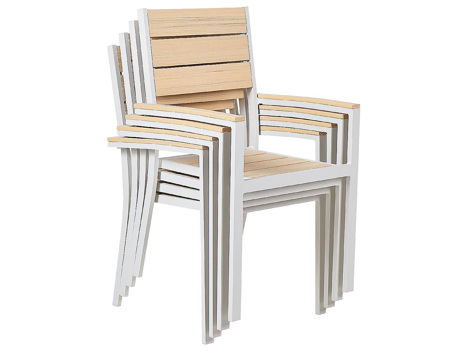 Set di 4 sedie da giardino PRATO Beige