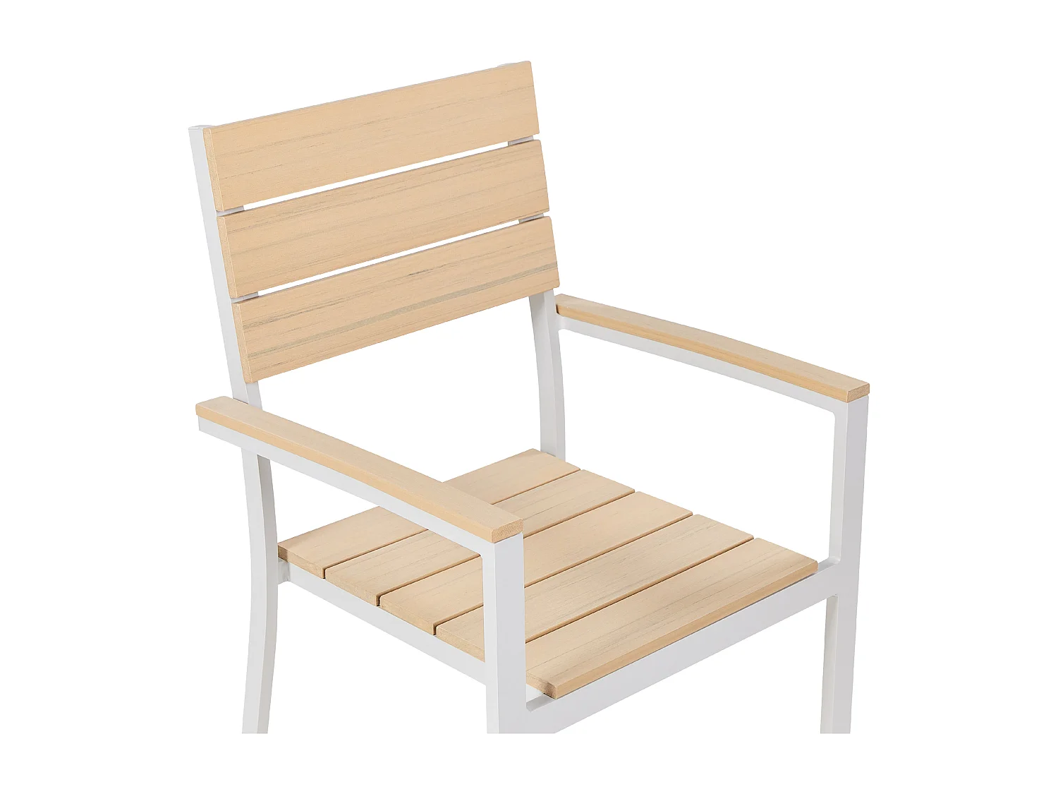 Lot de 6 chaises de jardin COMO Beige