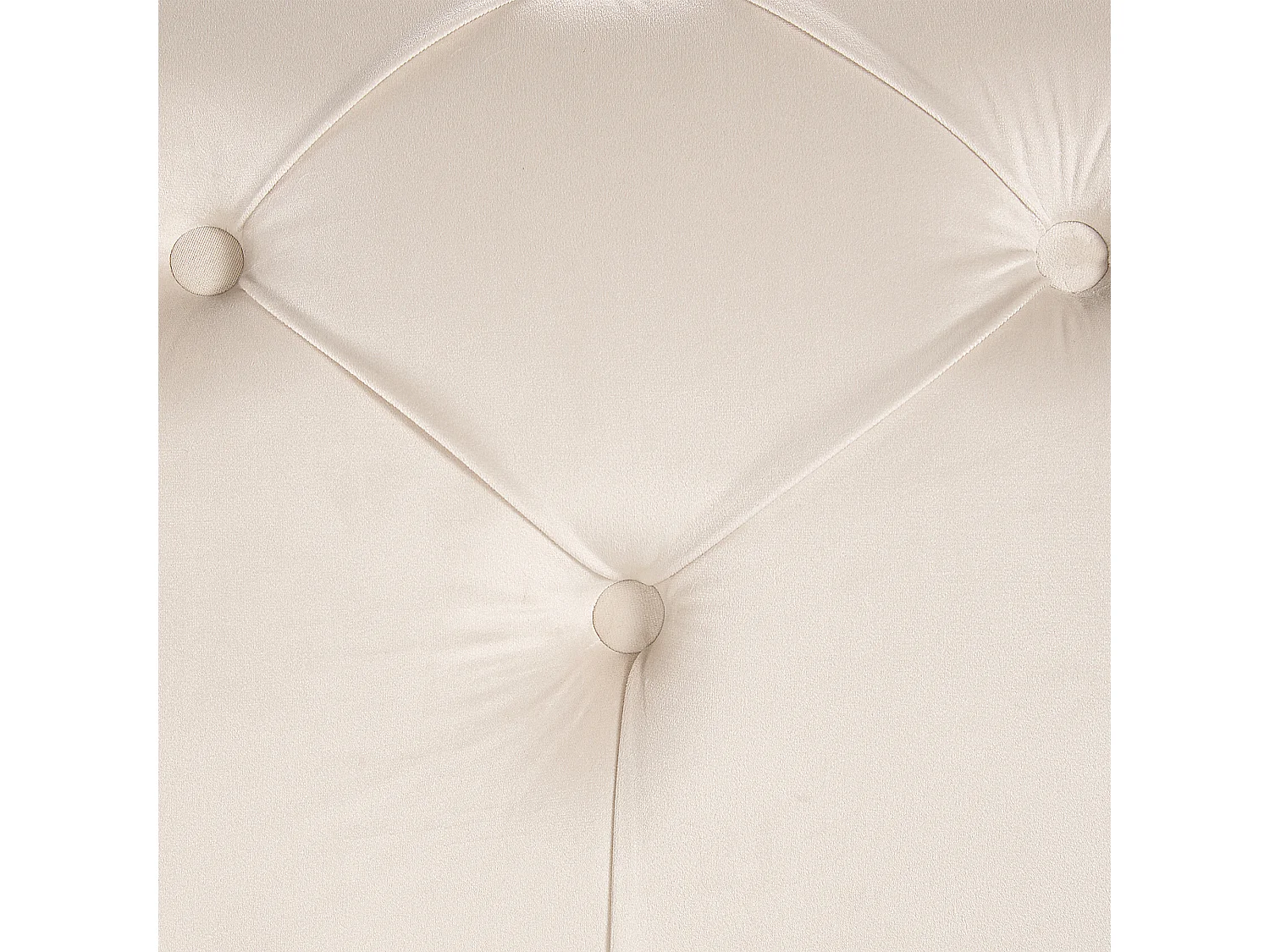 Chaise longue en velours beige crème NANTILLY