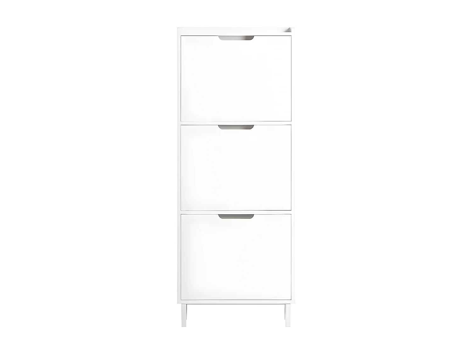 Scarpiera Con 3 Ribalte Scarpiera Con 6 Ripiani Scarpiera Bianca Portascarpe Salvaspazio Regolabili L50xP19xA129cm FSR151-H-W SoBuy