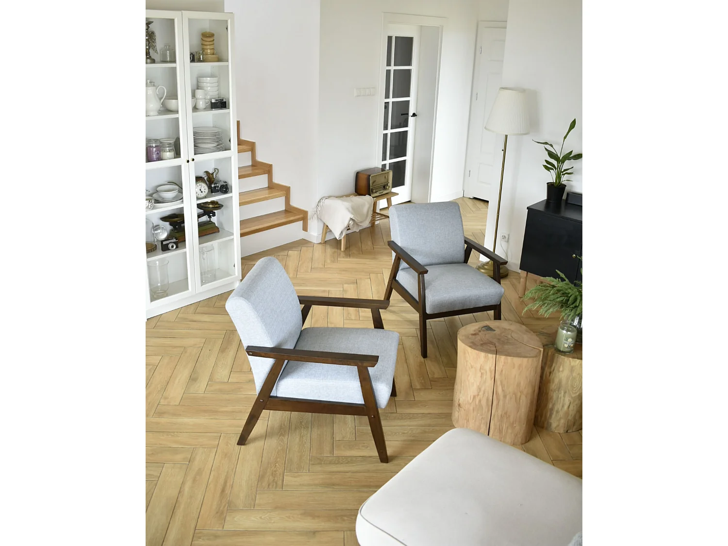 Fauteuil ASNES Gris clair
