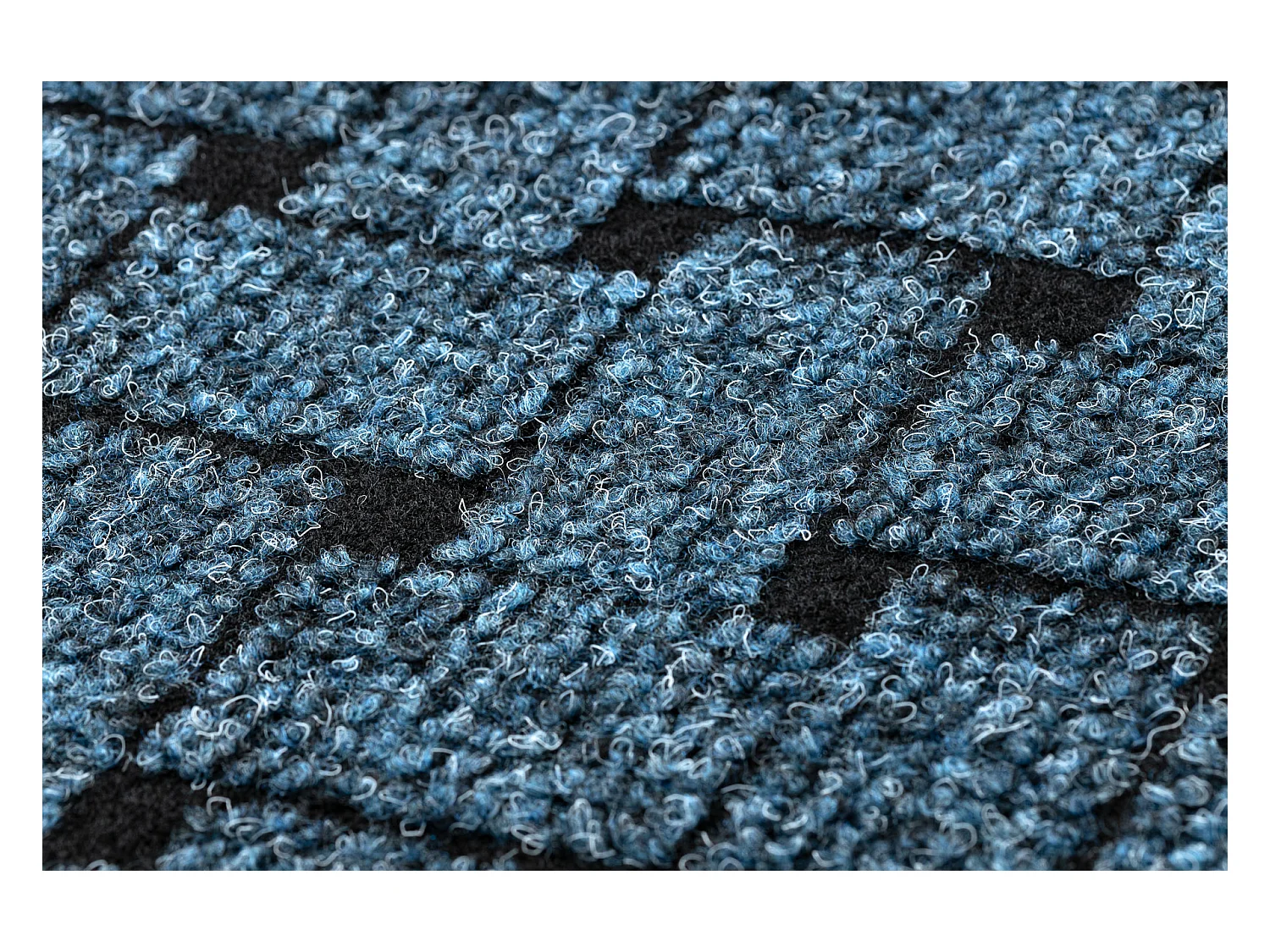 Paillasson antidérapant VECTRA 0800 extérieur, intérieur bleu 40x60 cm