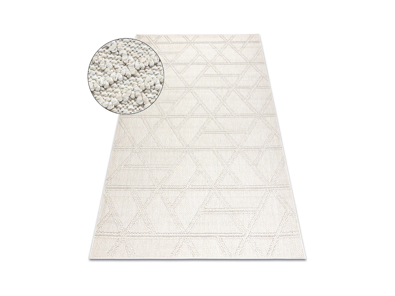 Tapis JERSEY 19241 crème - Losangos, géométrique structurelles, bou 60x100 cm