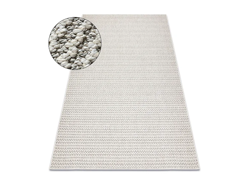 Alfombra JERSEY 19236 gris - estructural, lazo BOHO 200x290 cm