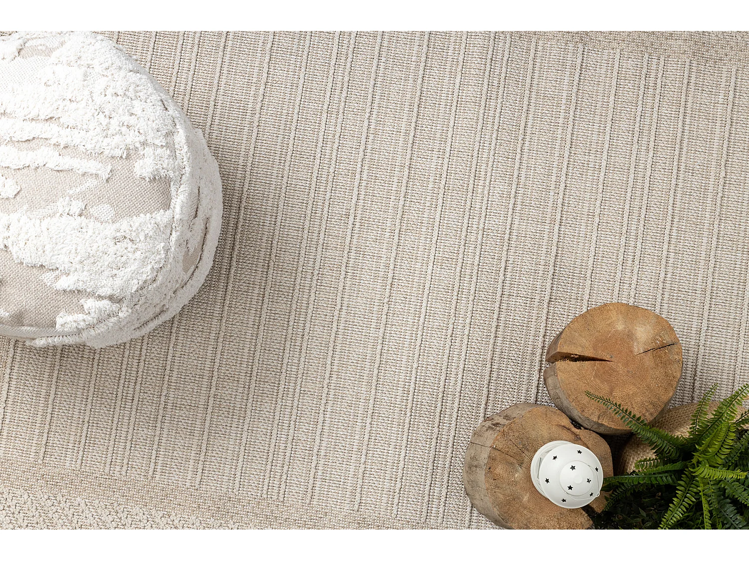 Tapis JERSEY 19261 beige - Cadre, structurelles, boucle BOHO 200x290 cm