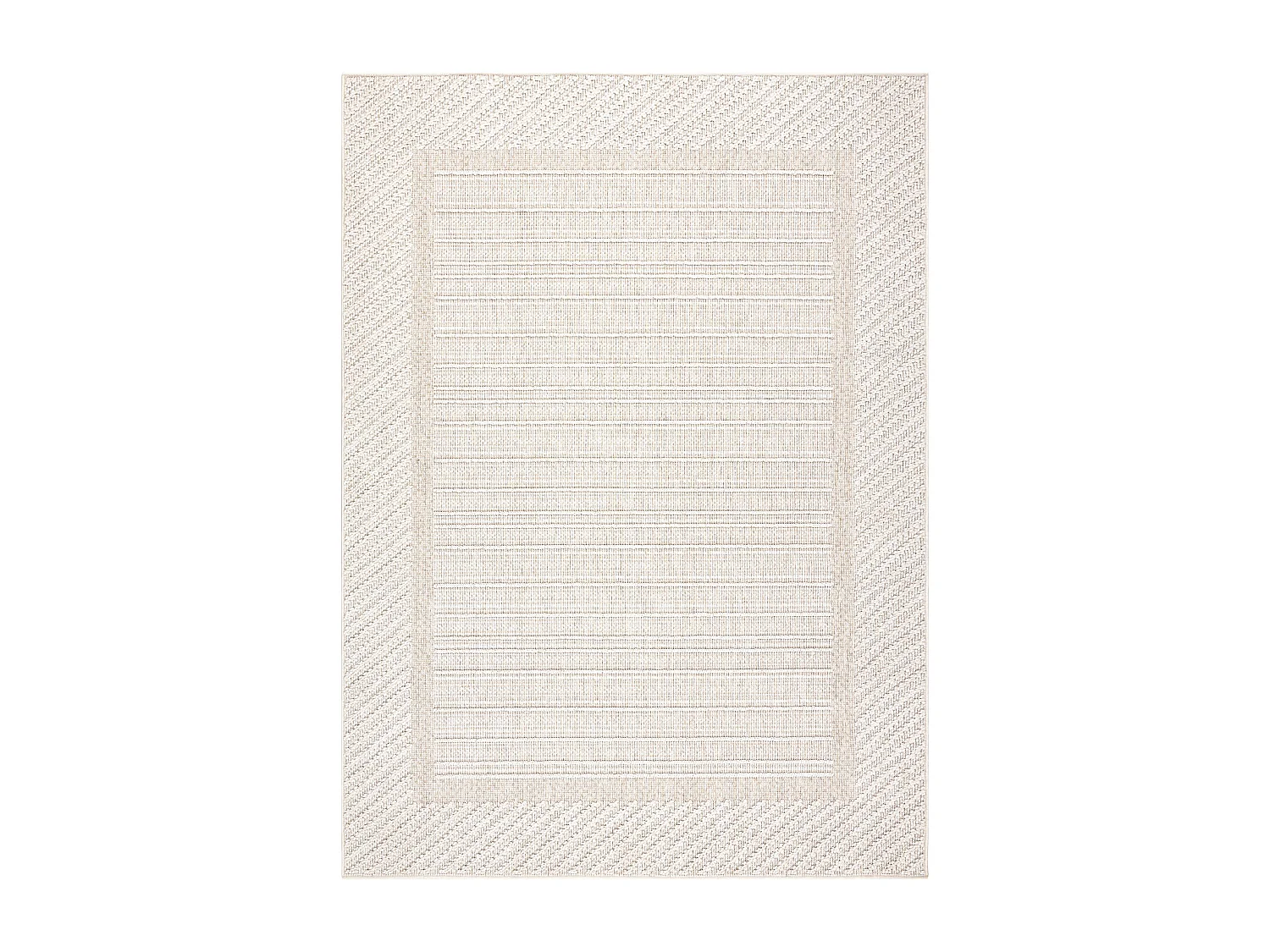 Tapis JERSEY 19261 beige - Cadre, structurelles, boucle BOHO 140x190 cm