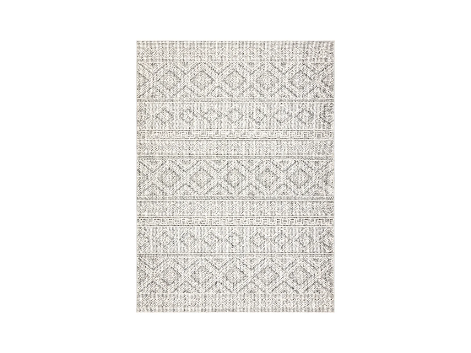 Tappeto JERSEY 19234 grigio - Rombi strutturali, loop BOHO 240x330 cm