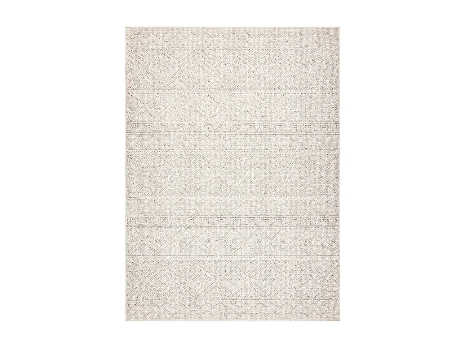 Tapis JERSEY 19234 crème - Losangos, structurelles, boucle BOHO 140x190 cm