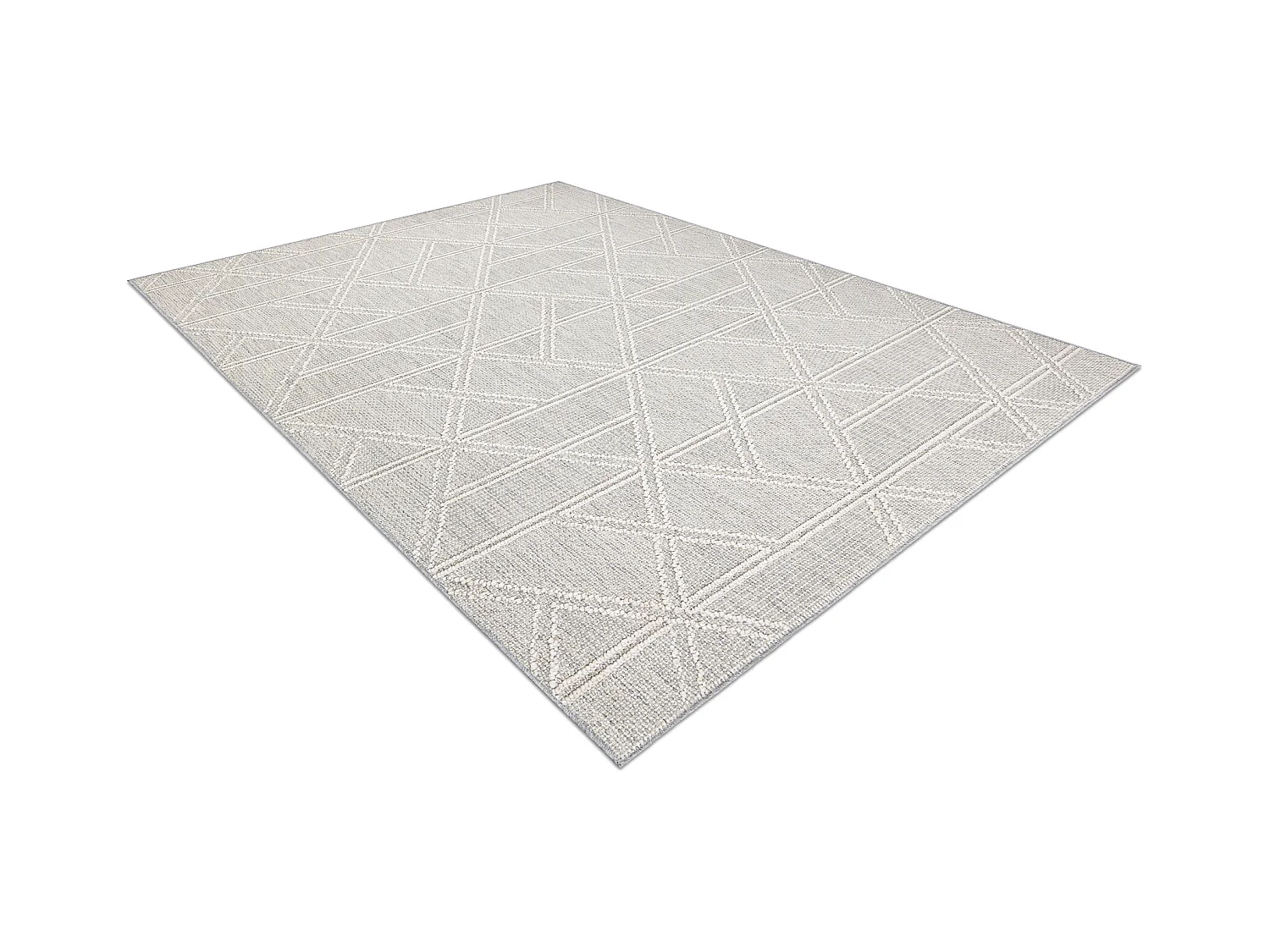 Tapis JERSEY 19241 gris - Losangos, géométrique structurelles, boucl 140x190 cm