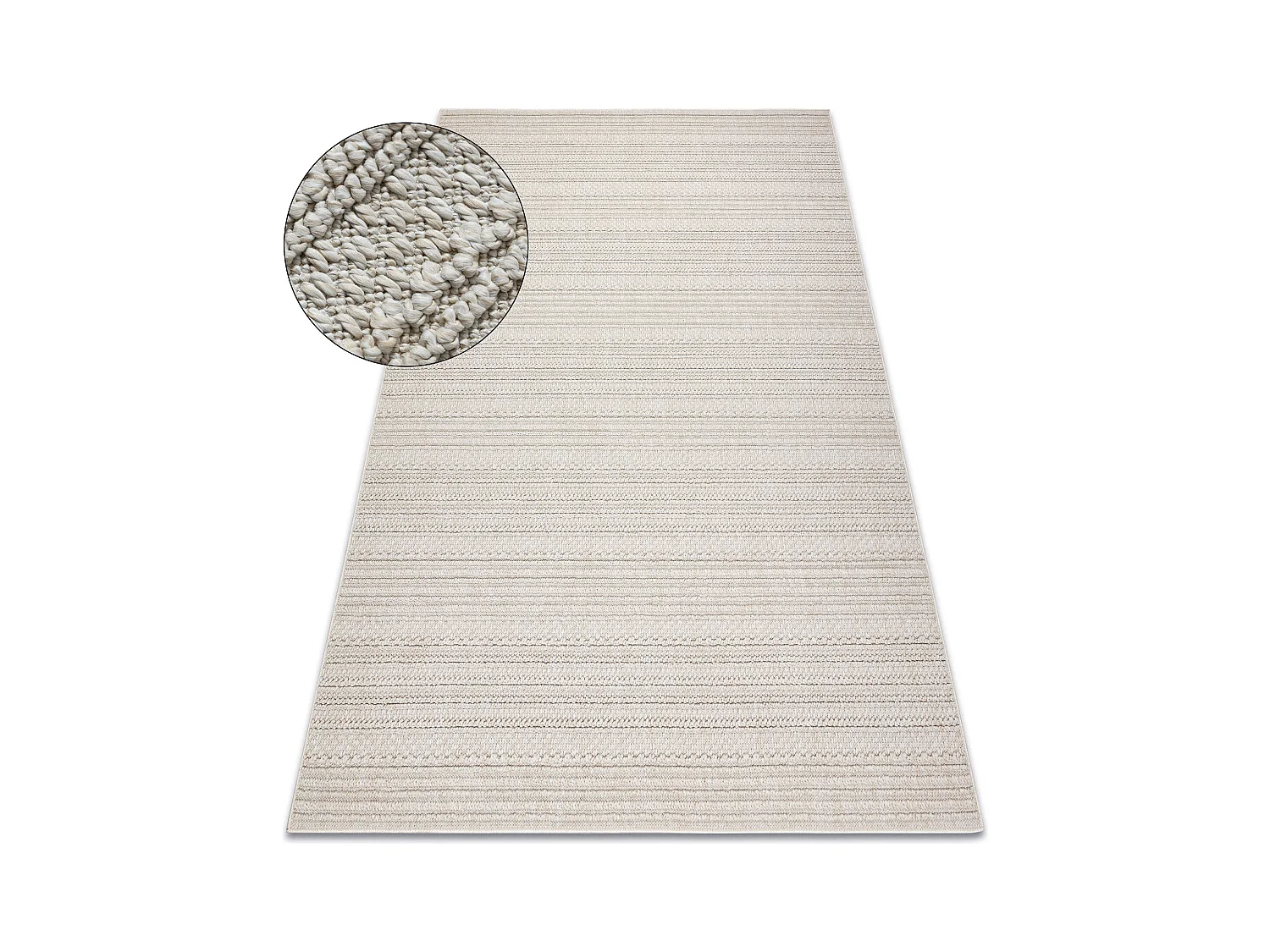 Tapis JERSEY 19233 crème - Lignes, structurelles, boucle BOHO 240x330 cm