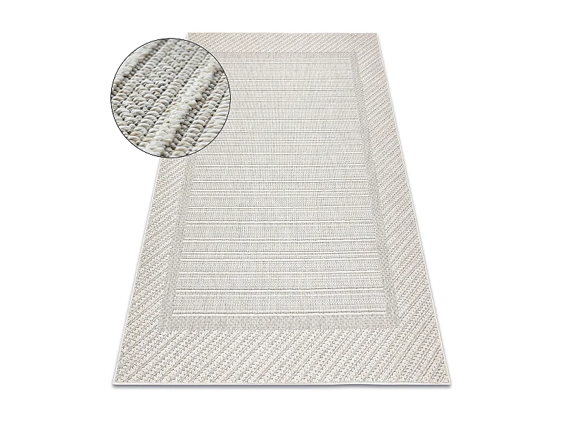 Tapis JERSEY 19261 gris - Cadre, structurelles, boucle BOHO 200x290 cm