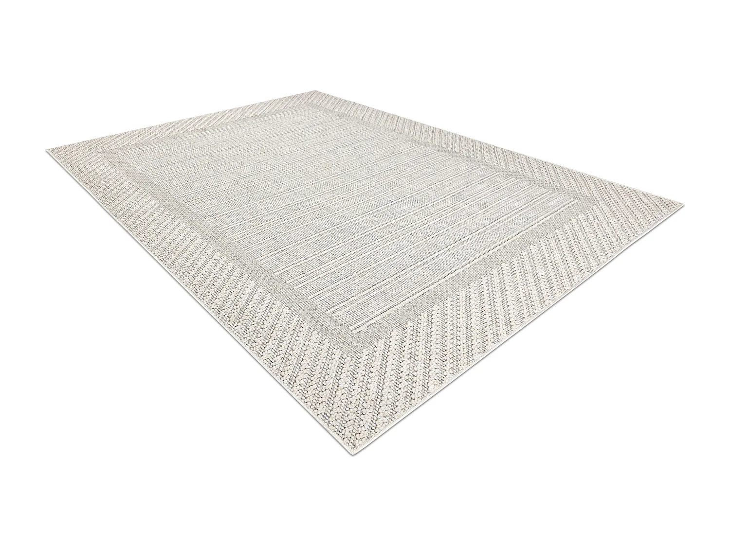 Tapis JERSEY 19261 gris - Cadre, structurelles, boucle BOHO 200x290 cm