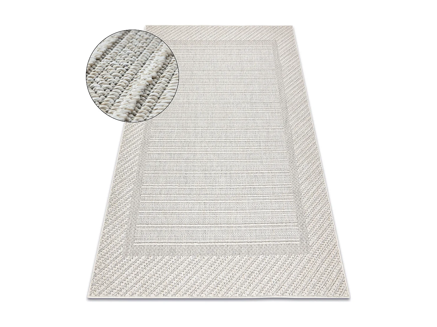 Tapis JERSEY 19261 gris - Cadre, structurelles, boucle BOHO 200x290 cm