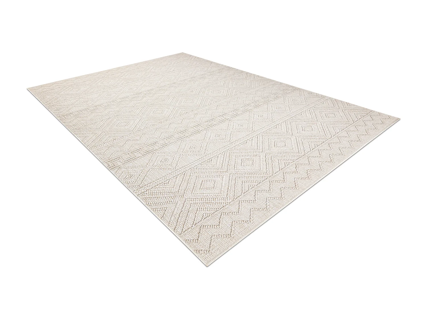 Tapis JERSEY 19234 crème - Losangos, structurelles, boucle BOHO 120x170 cm