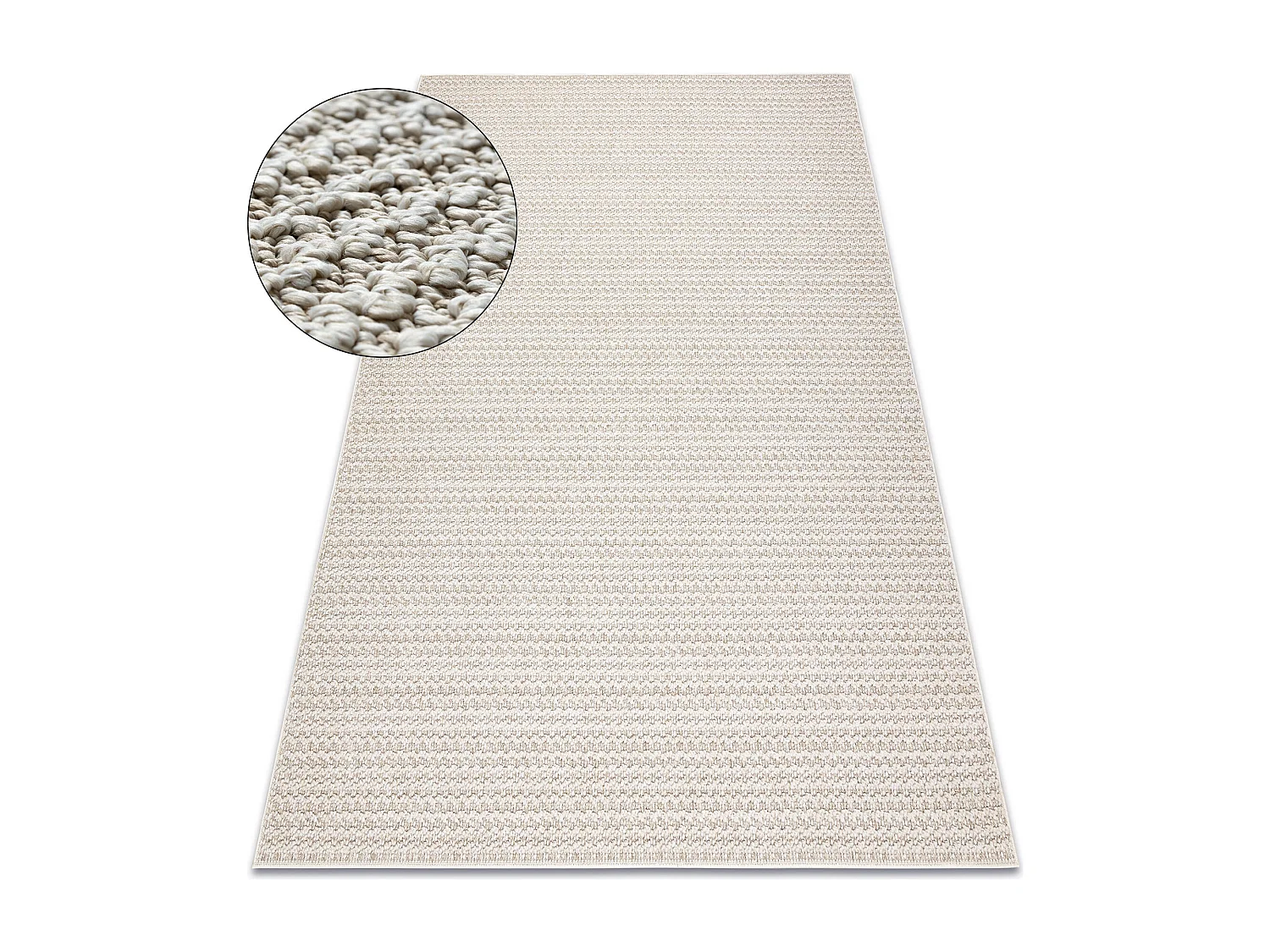 Tapis JERSEY 19236 beige - structurelles, boucle BOHO 80x150 cm