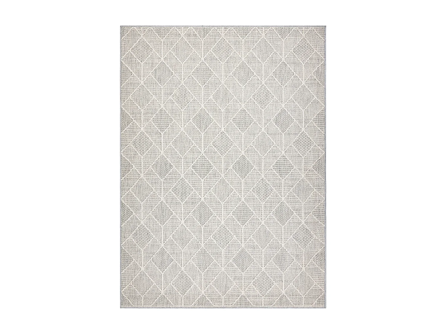 Tapijt JERSEY 19231 grijs - Geometrisch structureel, lus BOHO 80x150 cm