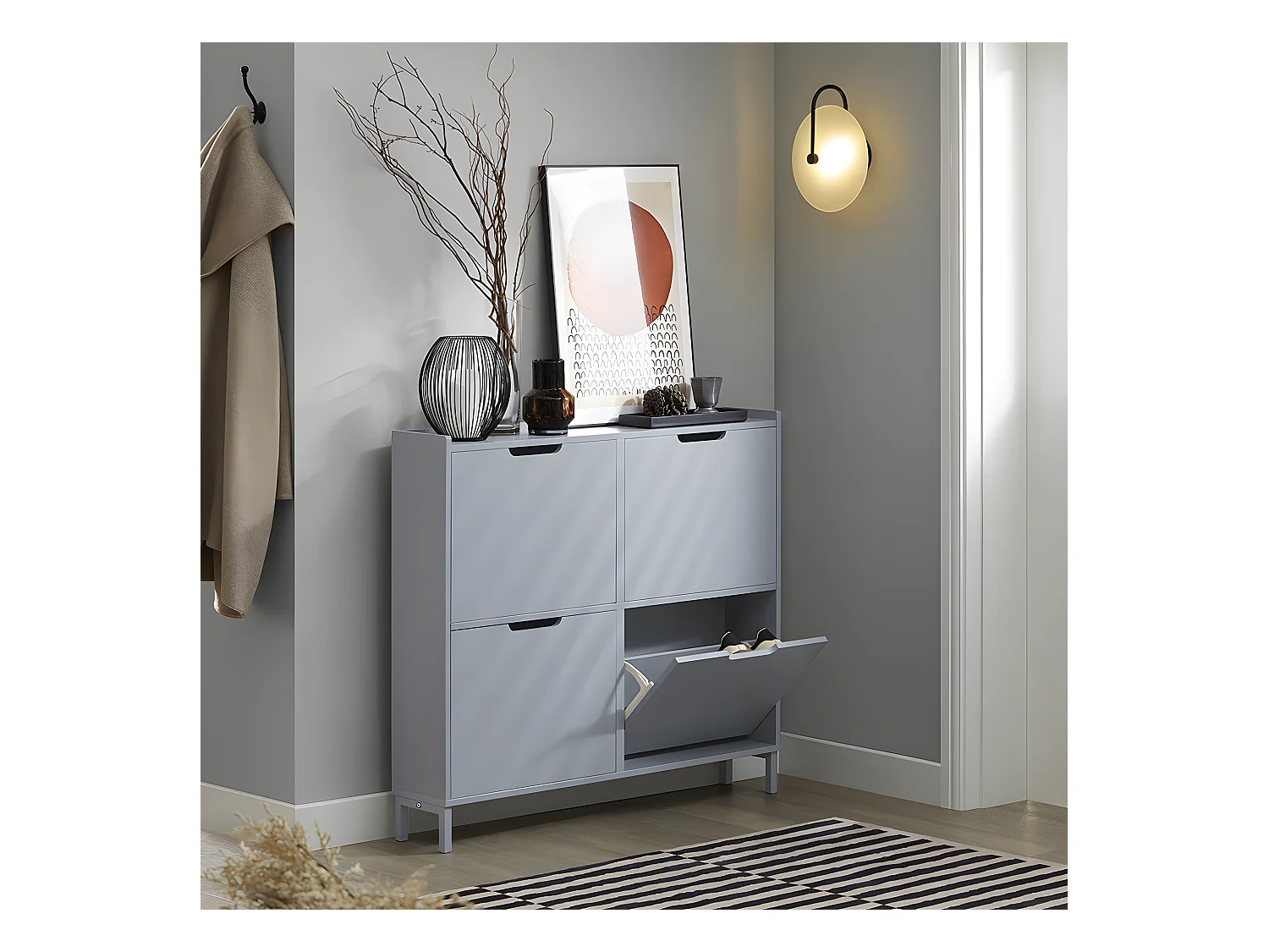 Szafka na buty z 4 drzwiami FSR100-SCH