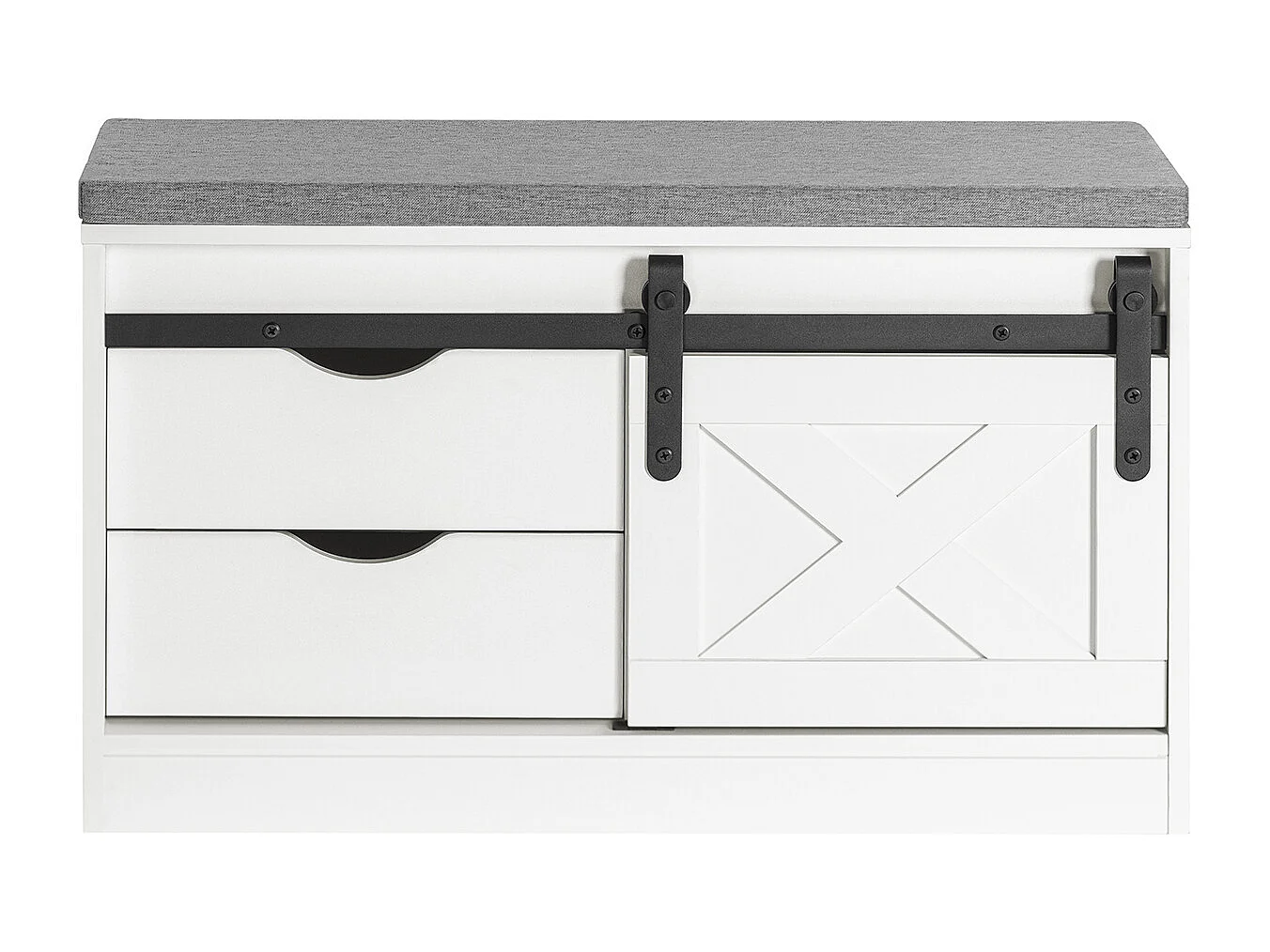 Ławka na buty z drzwiami przesuwnymi FSR153-W