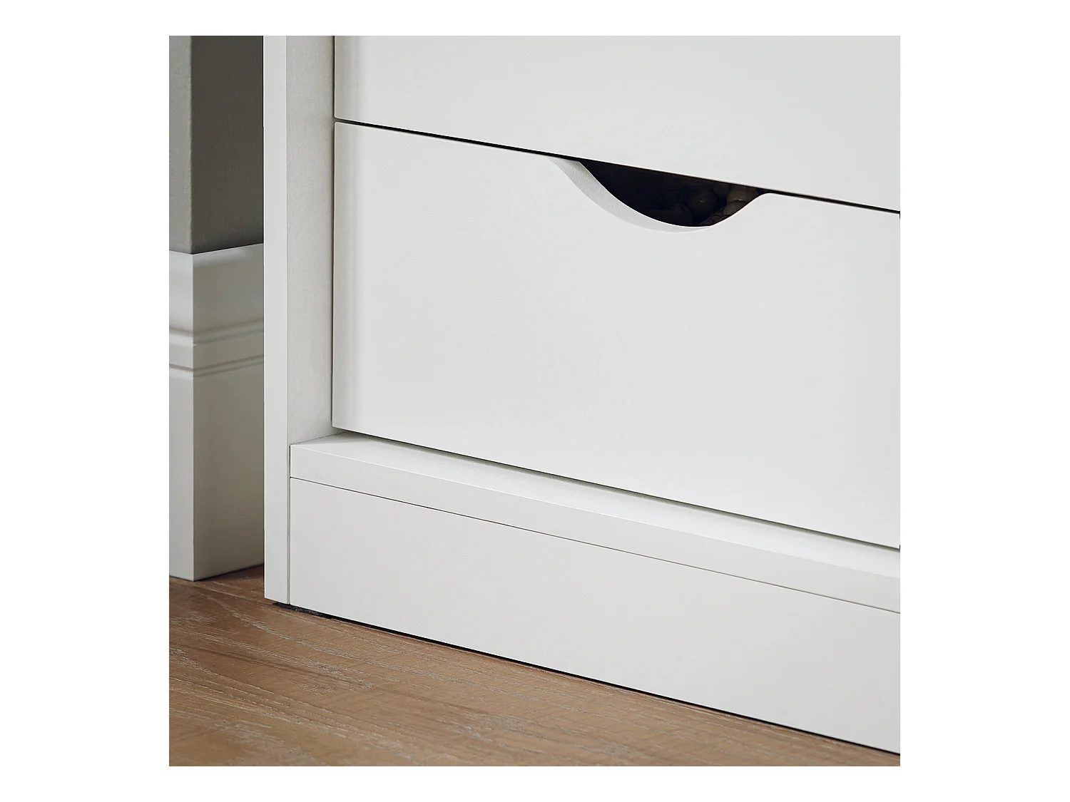 Ławka na buty z drzwiami przesuwnymi FSR153-W