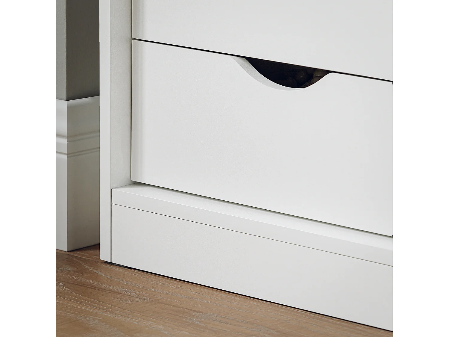 Ławka na buty z drzwiami przesuwnymi FSR153-W