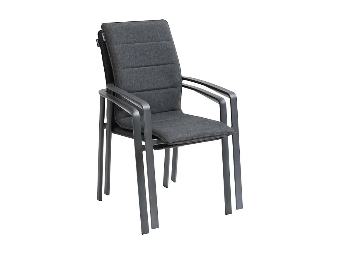 Fauteuil repas extérieur Diese anthracite/graphite Hespéride