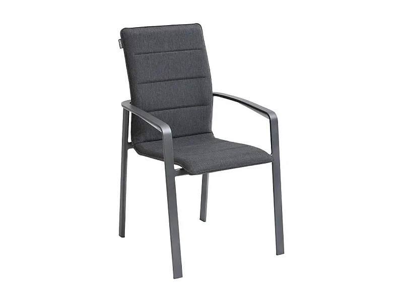 Fauteuil repas extérieur Diese anthracite/graphite Hespéride