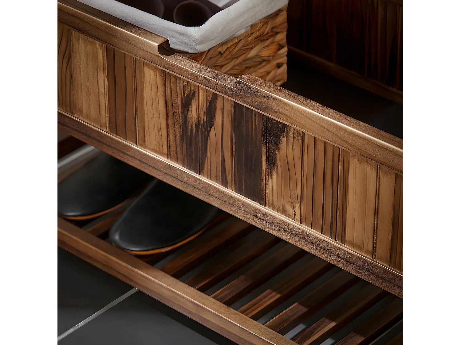 SoBuy Banc de Rangement à Chaussure, Meuble d'entrée, Bout de Lit, Banquette avec Dossier et Coussin Rembourré, en Bois de Pin, 90x35x75 cm, FSR150-N