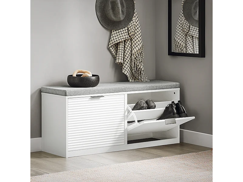 Ławka na buty z siedziskiem w przedpokoju FSR147-W