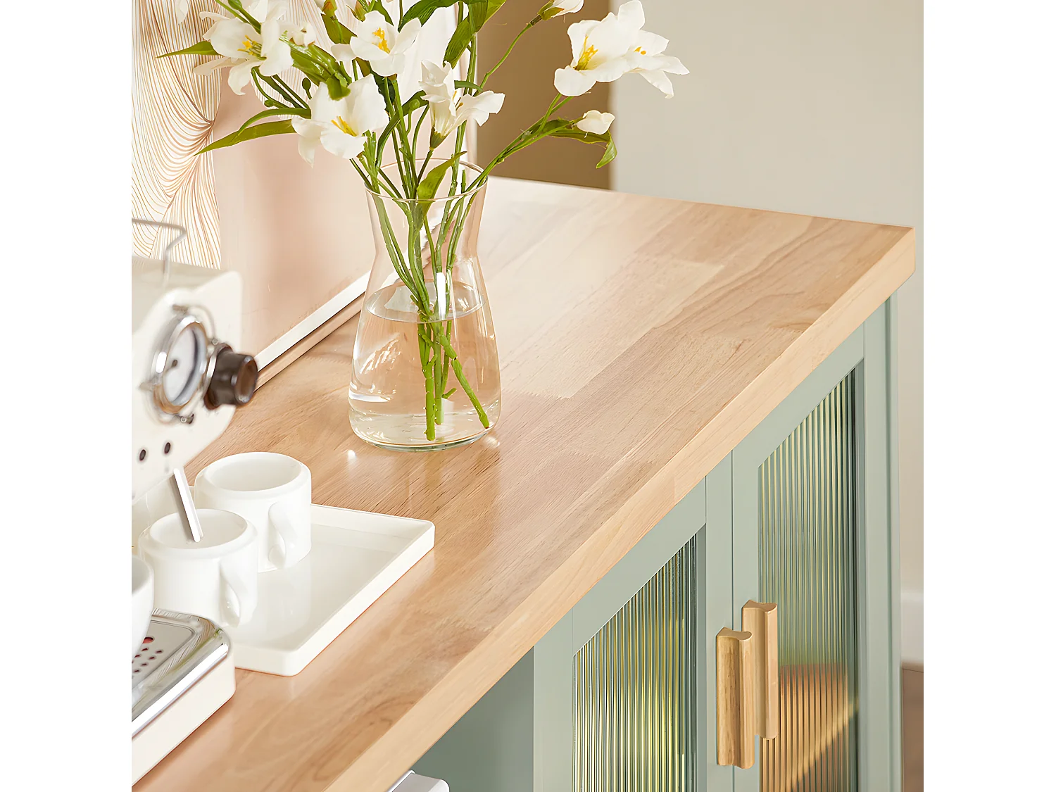 SoBuy armário com rodas, armário de cozinha, carrinho de cozinha FSB81-GR