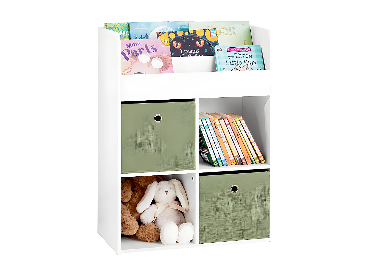 SoBuy armário de criança, armário de livros infantis, armário infantil KMB79-W
