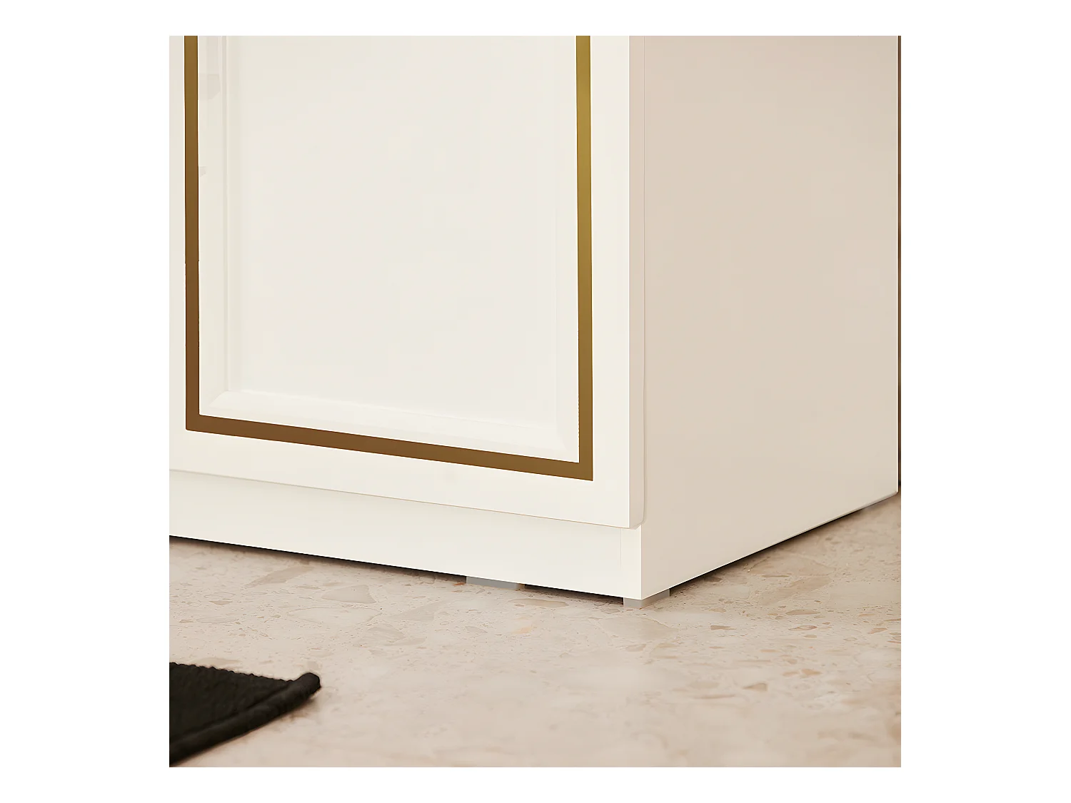 SoBuy Meuble Sous-Vasque à 2 Portes, Meuble sous Évier, Meuble de Rangement de Salle de Bain, L60 x P30 x H61 cm, BZR86-W