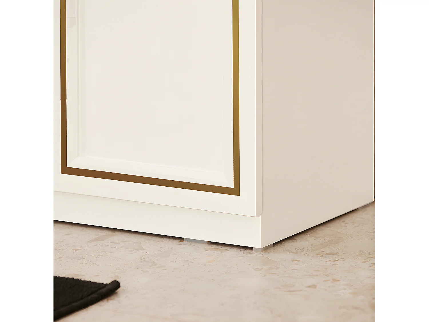 SoBuy Meuble Sous-Vasque à 2 Portes, Meuble sous Évier, Meuble de Rangement de Salle de Bain, L60 x P30 x H61 cm, BZR86-W