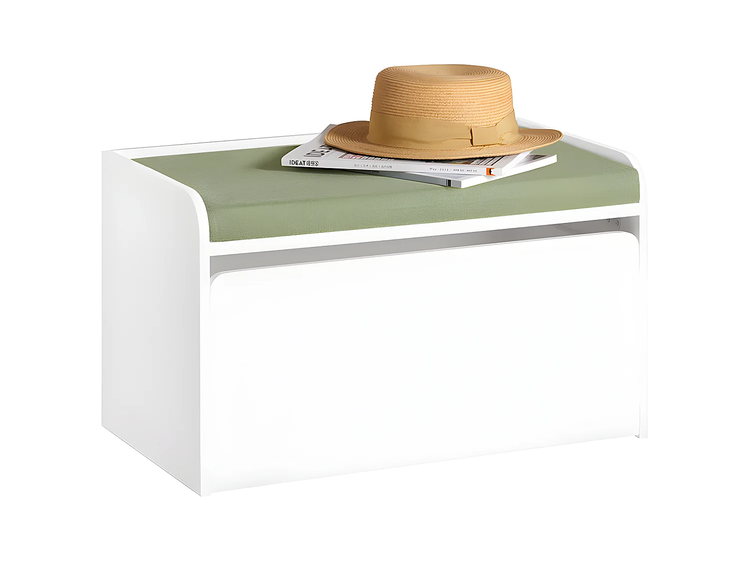 Organizador de Juguetes Multifuncional con 1 Cajón Móvil Banco Almacenaje para Niños con Cojín 60 x 34 x 35 cm Blanco KMB80-W SoBuy ES