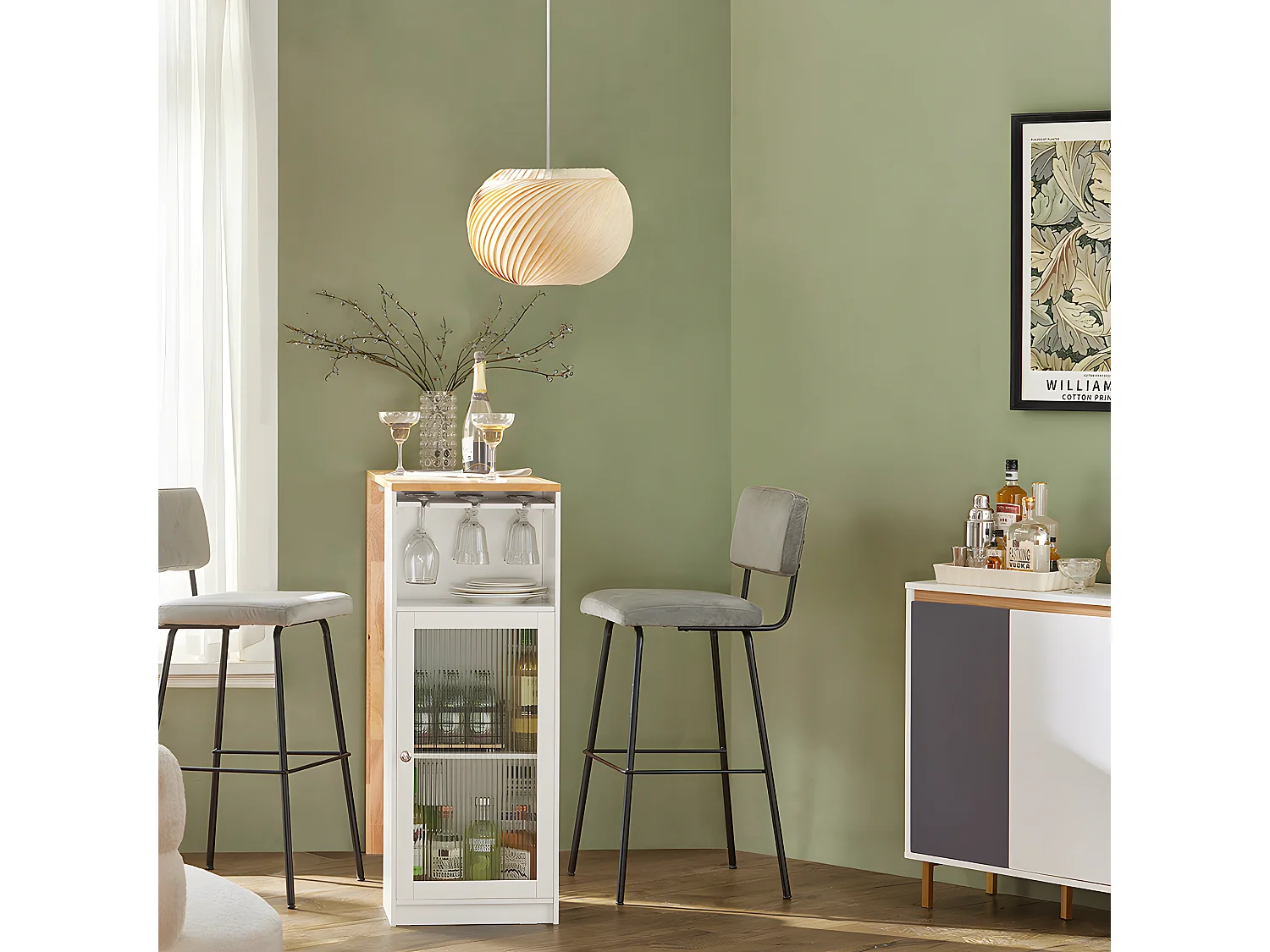 SoBuy balcão, Balcão de cozinha, Balcão de cozinha alto FWT99-WN