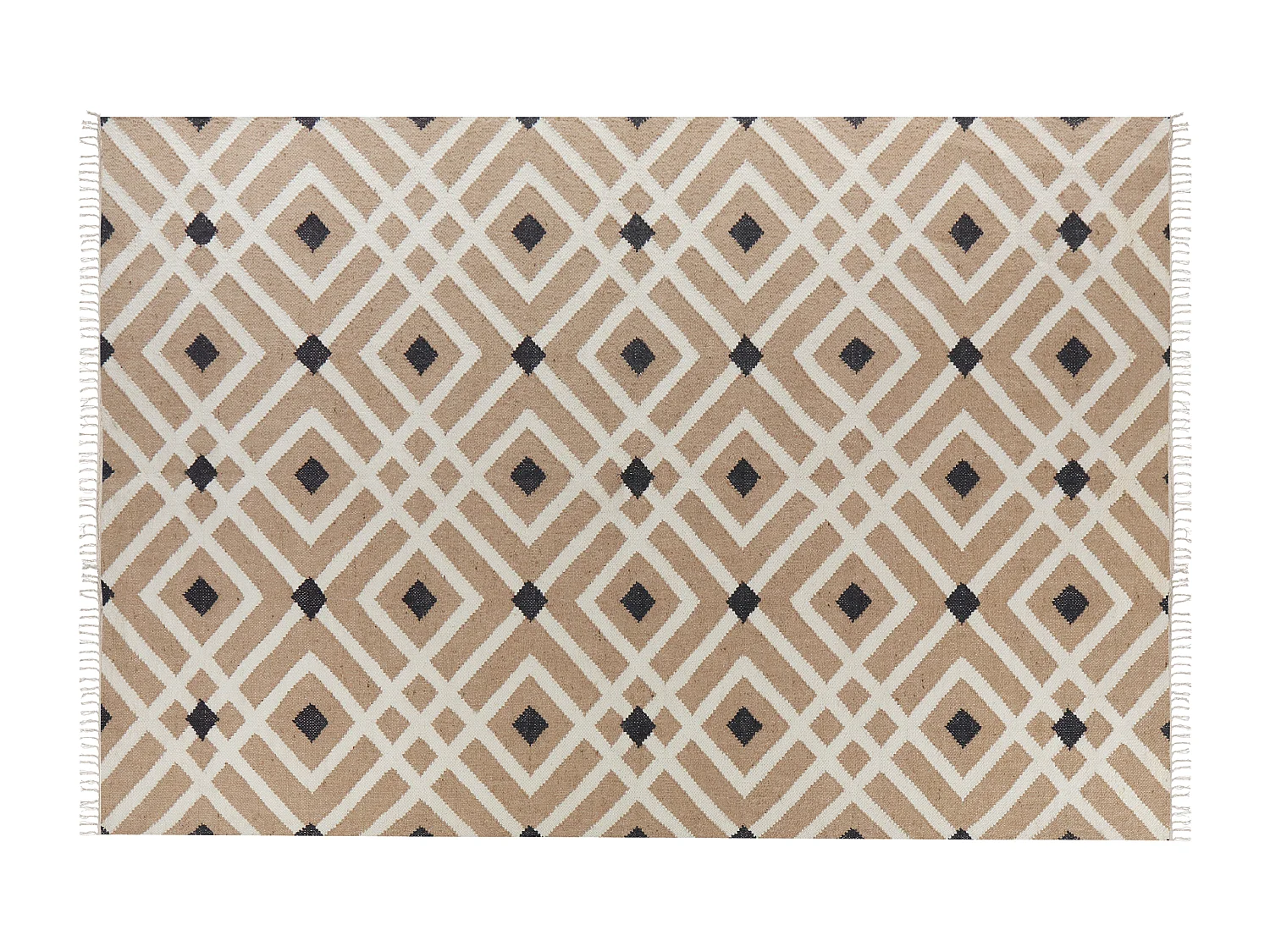 Tappeto iuta beige 200 x 300 cm ESENCIK