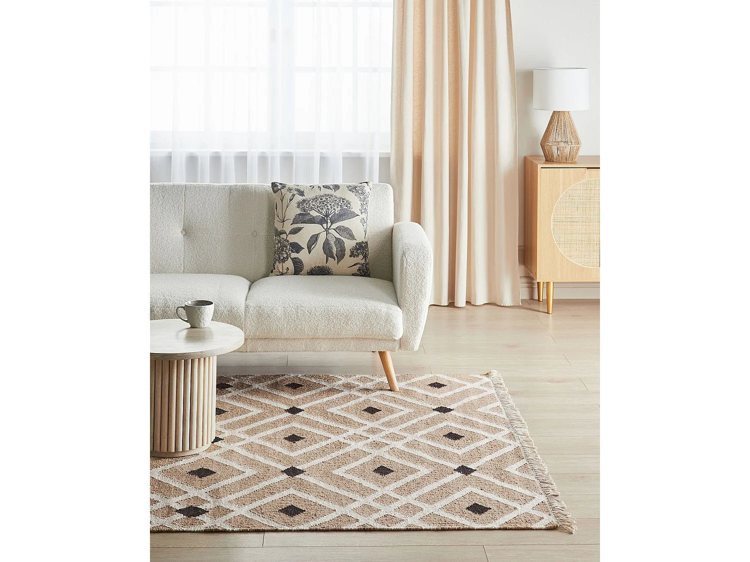 Tapis ESENCIK 160 x 230 cm Jute Beige