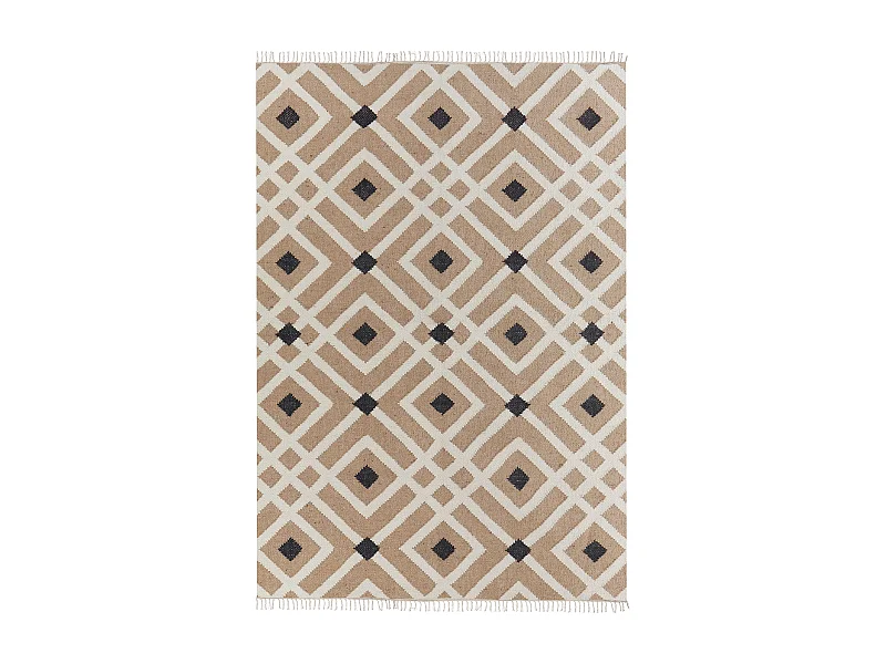 Teppich ESENCIK 160 x 230 cm Jute Beige