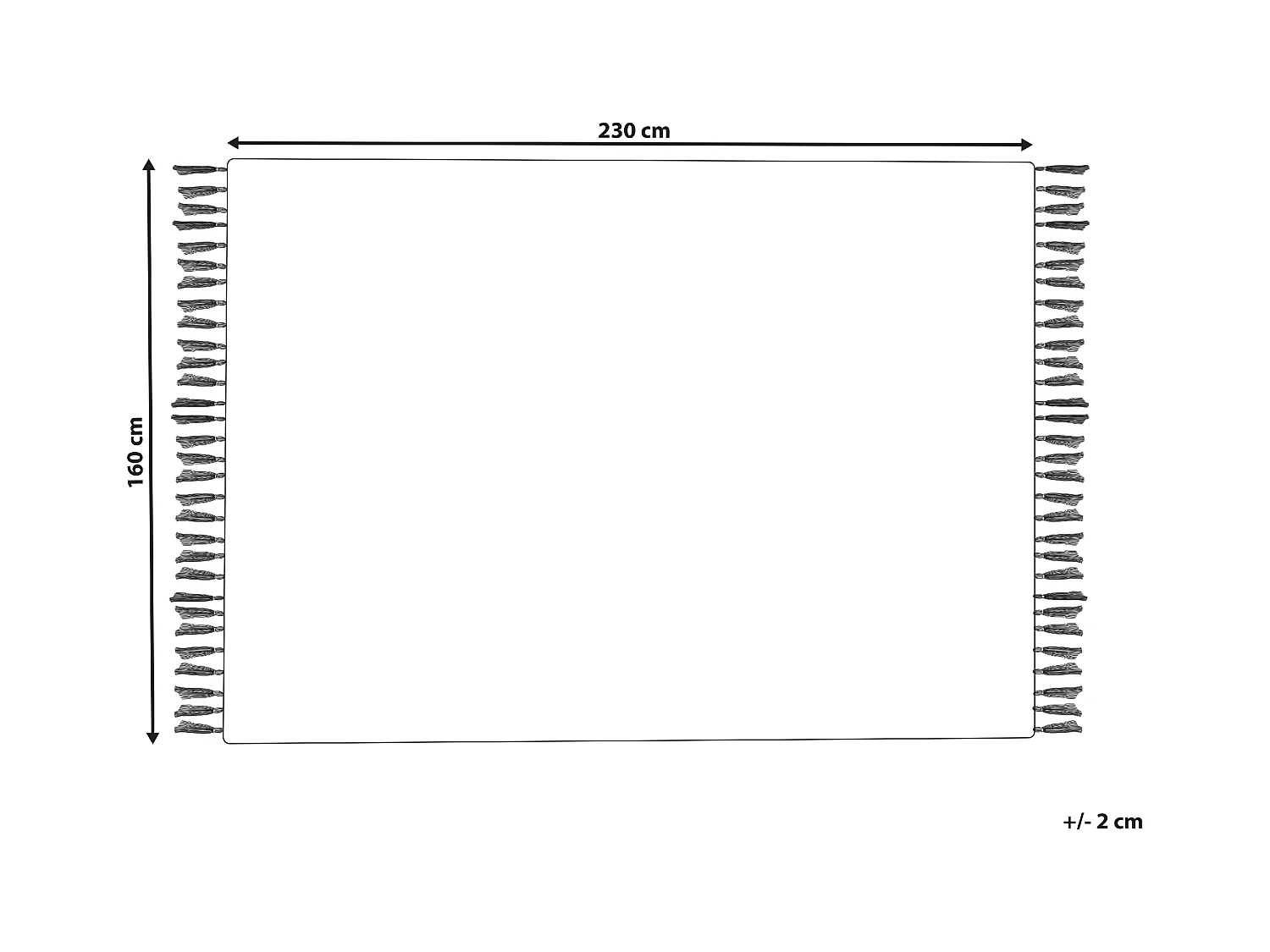 Alfombra ORTAKOY 160 x 230 cm Yute Multicolor