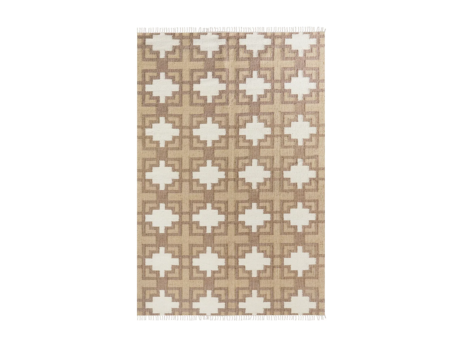 Vloerkleed KONURTAY 200 x 300 cm Jute Beige