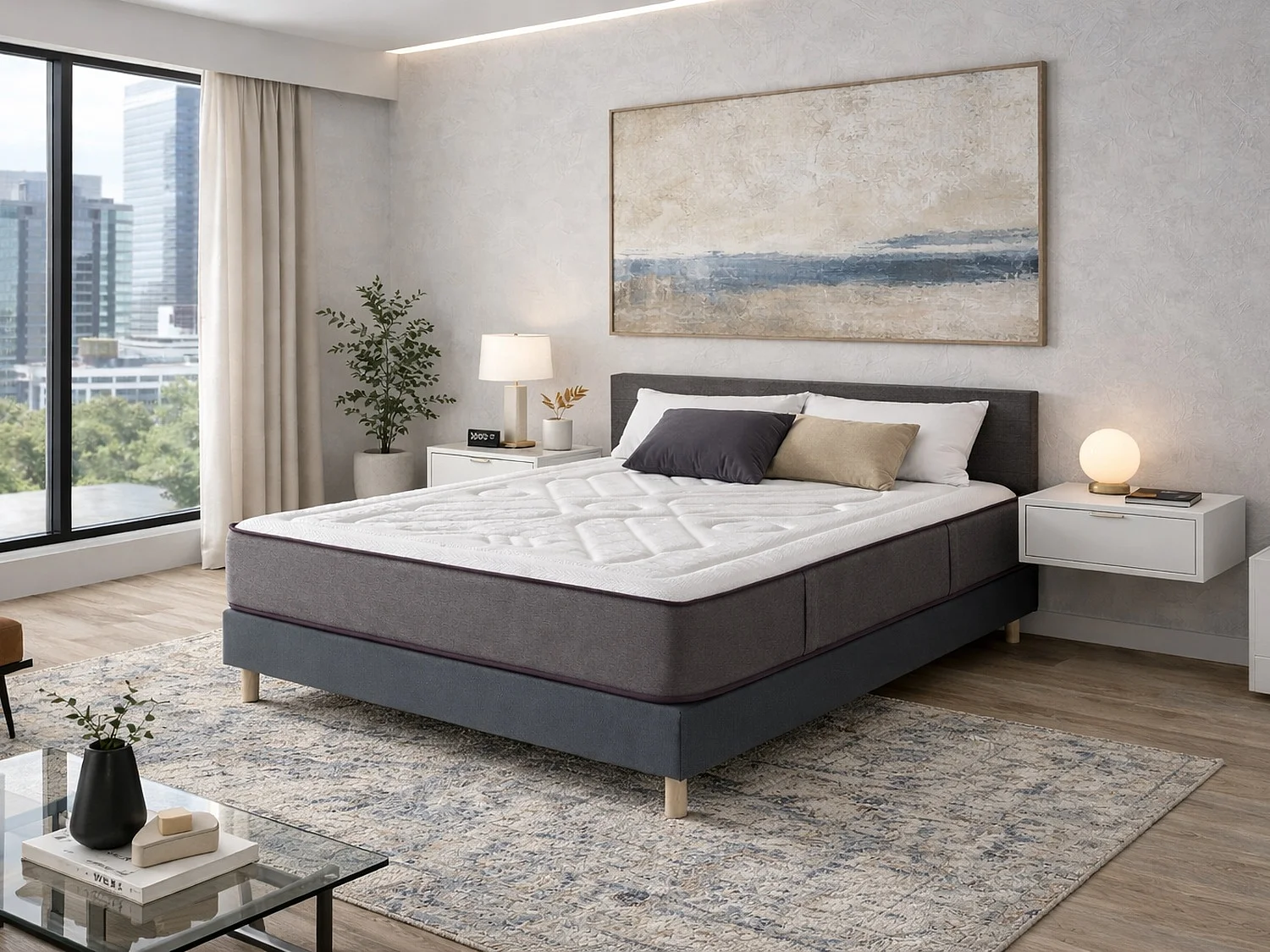 Matelas à ressorts ensachés DORMISSIMO LYRA SPRING 100x200 - Hauteur 29 cm