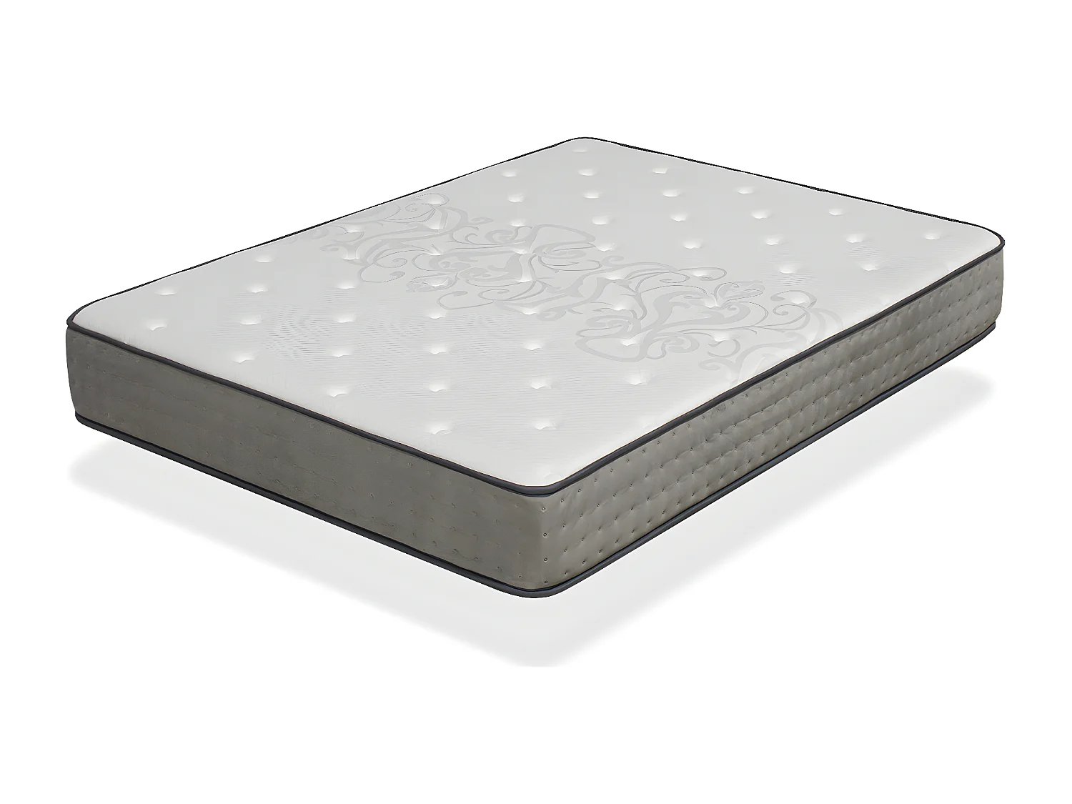 Matratze 200x200 HERA SPRING - H3 - Hohe 20 cm Taschenfedern -viskoelastische auf beiden Seiten DORMISSIMO
