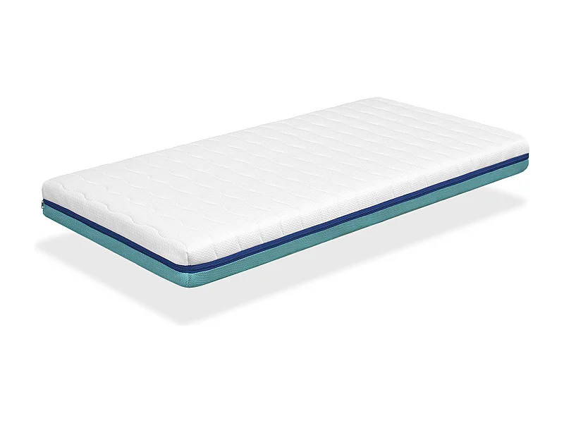Matelas 90x160 BASIC PRO Épaisseur 13 CM Dehoussable, Ergonomique, Respirant, Lavable, Mémoire. Idéal pour lit gigogne