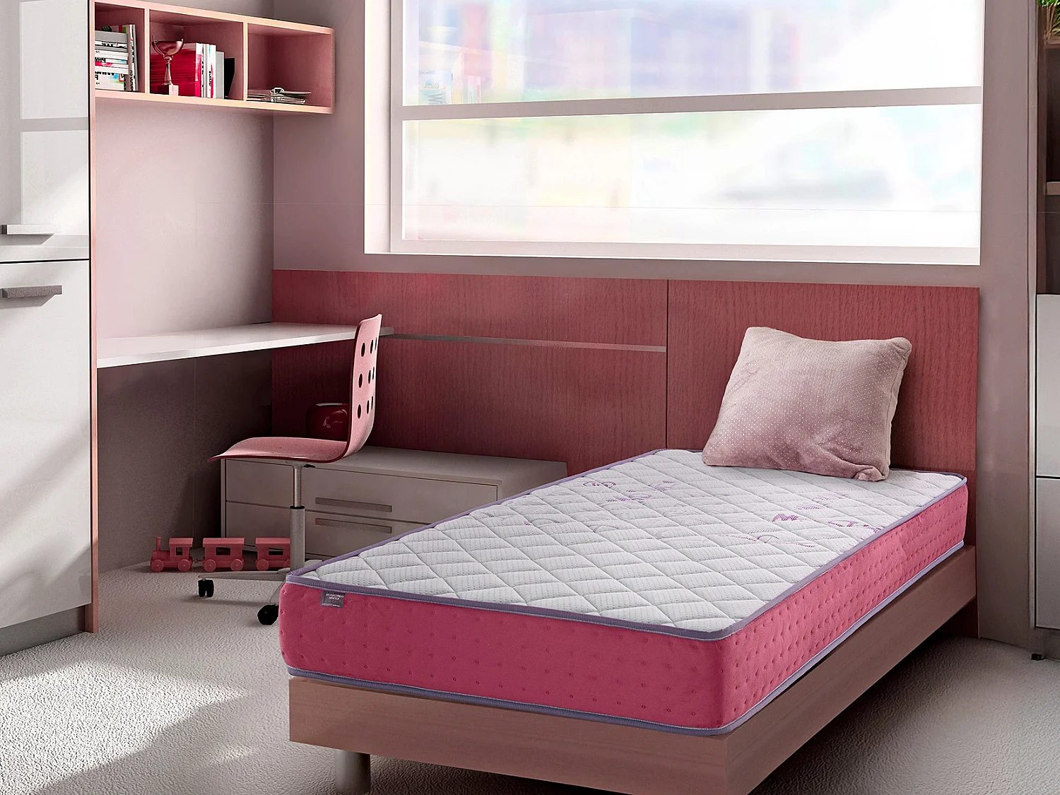 Materasso 80X180 LETTO BAMBINI Alto18 CM AROA FOAM