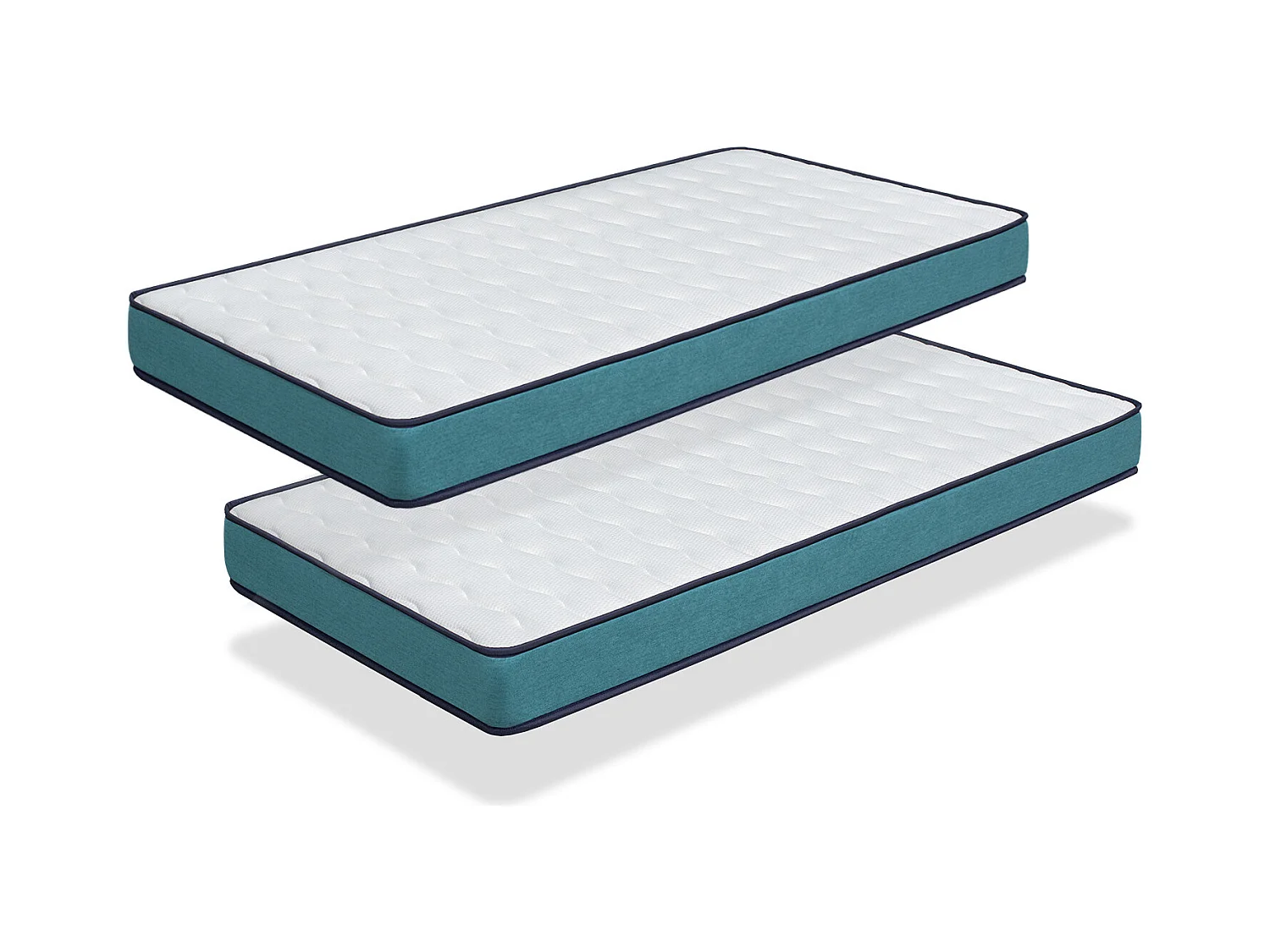 Kit 2 Materasso PROMO CONFORT 90X160, Alto 14 CM, Imbottitura super morbida - Youth - ideale per letti estraibili