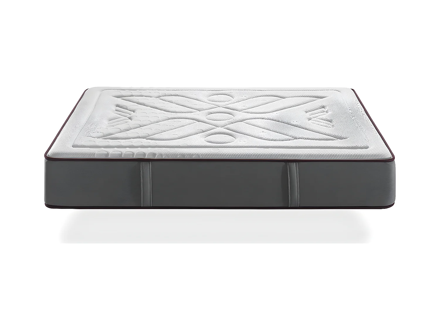 Matelas ressorts ensaches 80X200 LYRA SPRING, Epaisseur 27CM, avec mousse a memoire de forme, hautement adaptable. Ergonomique