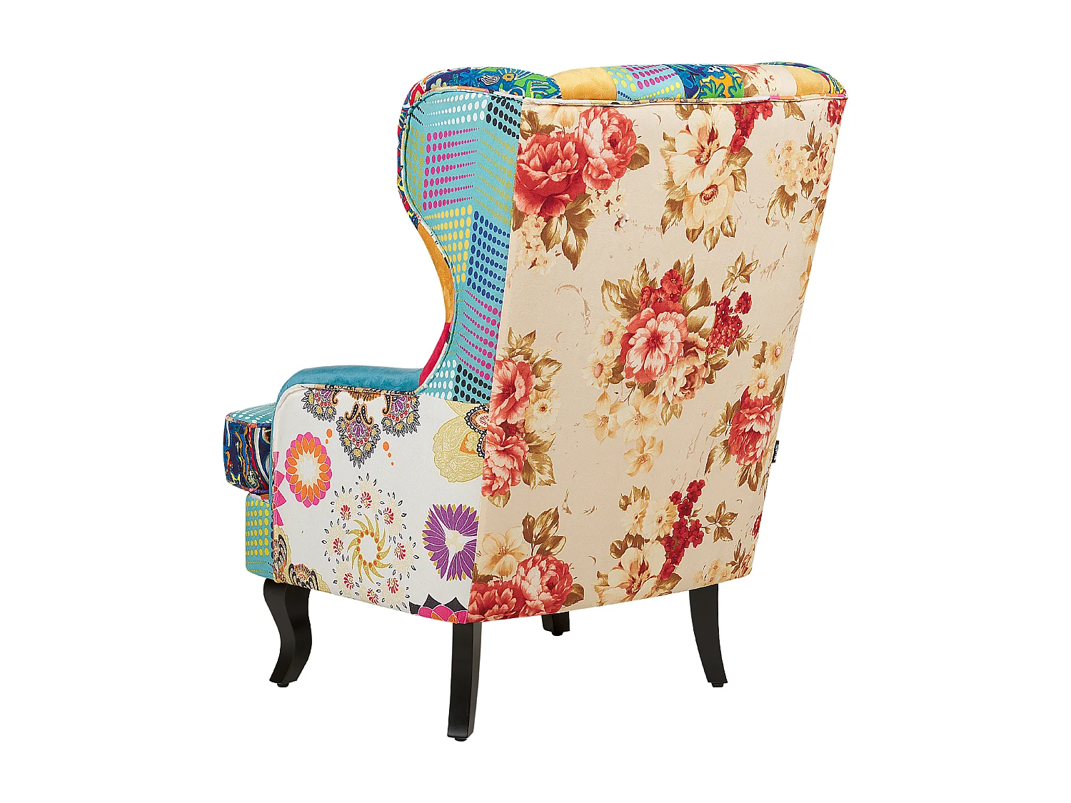 Fauteuil à oreilles MOLDE Tissu Bleu