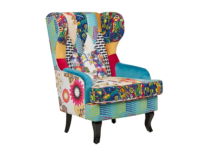 Oorfauteuil MOLDE Stof Blauw