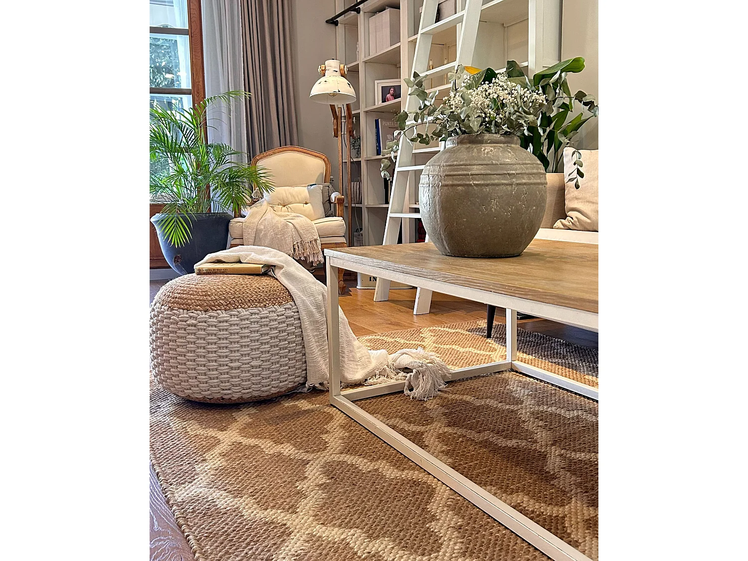 Teppich MERMER 160 x 230 cm Jute Beige